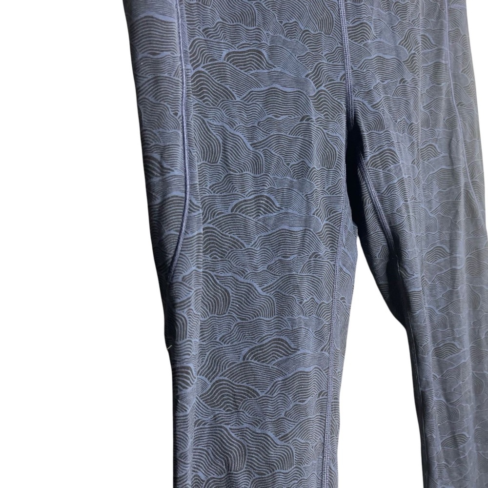 Zyia Navy Terrace Pocket Drawstring Luxe 7/8 Leggings Size 4 - Picture 7 of 7